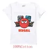 T-shirts 2023 Fun Boys T-shirt Gift Game Game Store Red Ball 4 dessin animé T-shirt Vêtements Baby Shirt Short Sheeve Hip Hop Top Childrens T-shirtl2405