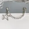 Anklets 1PCS Double Layer Pearls Star Hearts Chains Martin Boots Canvas Shoes Buckles Decoration Y2k Big Stars Charms Accessories