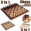 Échecs jeux de jeux Board 24-39 cm ADT Enfants Give Family Game Pièces en bois massif Classic Classic Classic Fabriqué à la main 230613 Drop Livraison Dhyng