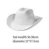 Bérets Cowboy Hat Cap Ventilated Crown Cowgirl pour Carnival Halloween Party