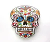 1piece Meksykański dzień martwego zegara ściany kwiatowy Skull Dia de los Muertos zegar ścienny nowoczesny cukierka czaszka Halloween prezent3624146