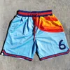 Herrshorts MM MASMG 2021 Movie Space Jam 2 Nytt traditionellt Tune Team 6 Basket Shorts med 2 sidor fickor Halloween -uniformer J240510