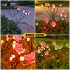 Solar Outdoor Light Firefly Lampe Gartenlampe Rasenlampe Innenhof Ambiente Leichte Schmetterling Lampe wasserdichte gemahlene Lampe