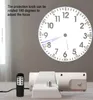 Duvar Saatleri 5 Renk Değişken Projeksiyon Dijital Duvar Saati Uzaktan Kontrol 180 Derece Arapça/Roman Kadranı Q240509