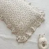 Baby Pillowcase Floral Print Cotton Muslin born Pillow Case Pillow Cover for Baby 30x50cm 48x74cm 240509