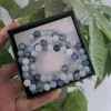 Strand Sea Blue Treasure Crystal Stone Bread Bracelet For Women Exquis Luxur Luxe Bijoux fait à la main Gift Street Party