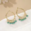 Boucles d'oreilles en pendaison 2024 Pendre en pierre de créativité pour femmes tendance de mode Ladies Street Bijoux en gros de vente directe