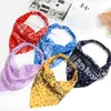 63 Style Böhmen -Bandana für Frauen elastische Haarbänder Triangle Headscarf Floral Print Head Wrap Schalzubehör Kopfbedeckung 240430