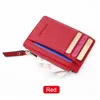 Wallets Fashion Pu Leather Purse Women Men Card Holder Unisex Zipper Business Case Credit Mini Bank Cardholder Gift Wallet