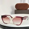 Solglasögon Kvinnor utomhus Solsken Beach Tour Acetate Frame Gradient Lens Eyewear UV400 Unisex Luxury Fashion Glasses