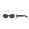 Sunglasses BERTHA Oval Sunglasses Cat Eye Glasses Matched Anti-Blue Celinx Eyeglasses UV400 Black Frame Discoloration Advanced Sense Girls J240508