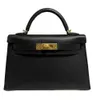 Topp damdesigner Kaelliy Bag Mini 20 Black Noir Epsom Leather Gold Hardwar Grail Rare Högkvalitativ daglig praktisk stor kapacitet