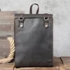 Plecak S.worker Vintage Vintage, prawdziwy skórzana torba laptopa Cowhide School Crazy-konia swobodny prosty styl retro