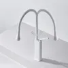 Küchenarmäuren weiß/schwarzer Auszugsbecken Wasserhahn Deck montiert Kaltwassermischer HAP 360 Rotationsstrom-Sprühkopf