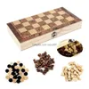 Échecs jeux de jeux Board 24-39 cm ADT Enfants Give Family Game Pièces en bois massif Classic Classic Classic Fabriqué à la main 230613 Drop Livraison Dhyng