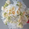 3pcs Geschenkverpackung 28cmx4,5m Wellengarn Blumenpapier Papier koreanischer Stil Rosenblumblumpapier Geschenkwrap Florist Bouquet Verpackung Vorräte