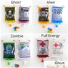 Outros bebidas bebidas de bebida de contêiner barra vampiro de sangue adereços de bebida zumbi sacos bolsas de comida para a classe de água PVC Drop Drop Delivery home dhg6c