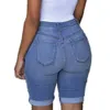 Denim shorts vrouwen plus size vernietigde gat leggings korte broek denim shorts gescheurde jeans jeans shorts voor dames plus size 240509
