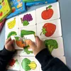 Giocattoli puzzle per bambini per bambini animali da camion di frutta matching giochi di abbinamento Montessori giocattoli per bambini 1 2 anni da 3 anni ragazze 240509