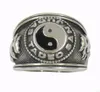 Fanssteel en acier inoxydable vintage homme ou bijoux wemens Signet chinois taoïsme ying yan symbole ring 14W1355661304305312