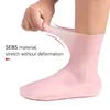 Vrouwen sokken 1 paar voeten zorg siliconen hydraterende gel hiel thuisgebruik gebarsten voethuid spa -beschermers