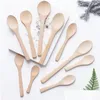 Spoons Wooden Jam Spoon Baby Honey Small Coffee New Delicate Kitchen Using Connt Scoop Ht12 Drop Delivery Home Garden Kitchen, Dining Dhqma