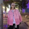 Women's Jackets Purple Gradient Denim Jacket For Women 2024 Korean Sion Loose And Versatile Niche Fashion High-end P165