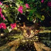 Солнечная водопоя балка на открытом воздухе в садовом декор, колибри висящий фонарь Водонепроницаемые ландшафтные ландшафтные свети