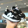 Sneakers 2022 Autumn New Baby Shoes 1-9 Soft Soled for Boys and Girls Korean Leather Sports H240510