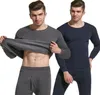 Termiczne długie Johns for Men Hals Casual Bielidwea Zachowaj ciepło Zimowe jesień bielizny termicznej odzieży dla mężczyzn 2110222584973