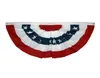 15x3 stóp drukowane gwiazdy Stars USA plisowane fan flag flagi pół sztandaru na Dekorację Dnia Niepodległości 3415704