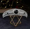 Underbar Black Crown Tiara de Noiva Meghan Markle Bröllop hårtillbehör Kvinnor smycken brud och tiaror 2107075058412