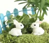 Fée jardin miniature lapin lapin blanc couleur artificiel mini lapin décor