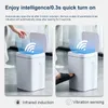 16L Smart Trash Can Automatic Sensor Dust bin Elektrisch afval Bin Waterdichte afvalbasket voor keukenbadkamerrecycling 240510