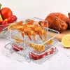 Kitchen Storage Air Fryer Rack Dehydrator Toast Food Grill Multi-layer Accessories Safe And Fine Mesh Barbecue Basket