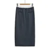 PB ZA summer womens clothing sweet style versatile casual slimming splicing design boxer slit detail skirt 240506