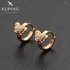 Boucles d'oreilles cerceaux xuping bijoux arrivante charme papillon bébé boucle d'oreille or plaqué pour femmes dame fesse de fête en pierre cadeau