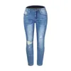 Damen Jeans Jeans Denim für Frauen hohe taillierte gerissene Freund Slim Fit ausgefranste deliessee dehnbare Hosen tägliches Leben