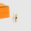 Anneaux de sonnerie Love pour femmes plaqué Gold Rague plaquée en argent Gol Top Topanium Titane Orange 6 mm Bague de fiançailles de luxe Taille populaire 6-10 ZH017 C4