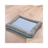 Cat Beds Furniture New Cooling Pet Bed For Dogs House Dog Beds Large Pets Products Puppies Mat Cool Breathable Cat Sofa Supplies Dro Dhdpa