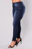 Jeans féminins 2024 Femme plus taille haute taille skinny denim fat maman L-5xl Qualité