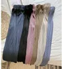 Pantaloni da donna Capris 2023 Nuovi pantaloni casual rugosi per donne primavera/estate in alto coreano in alto e sciolte gambe larghe rugose Trousersl2405