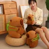 Fluffy Capybara Plush Doll Kawaii Capybara With Tortoise Stuffed Toy Stuffed Animals Kids Juguetes Birthday Gift Home Decor 240509