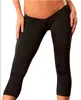 Frauenhose Frauen Sommer Seidenmilch geschnittene Hosen sexy super niedrige Taille V-Legging-Fitness Push Up Leggings Wadelänge Jogger