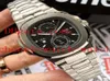 4 estilo 40mm Nautilus 59901A001 316L Men Menic Mechanical Watch Men039s Data Wrist Watches Transparent Back4658041