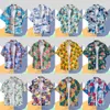 Herren Hawaiian Shirt Retro Druck SingleBreastd Beach Shortsleeved T -Shirt Sommer Holiday Masquerade Kleidung 240506