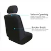 Bilstol täcker Autoyouth Automobiles Seat Covers Polyestor Full Set 5st Fit For Four Seasons T240509