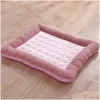 Cat Beds Furniture New Cooling Pet Bed For Dogs House Dog Beds Large Pets Products Puppies Mat Cool Breathable Cat Sofa Supplies Dro Dhdpa