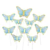 Другое мероприятие вечеринка поставляет новый DIY STAM GOLD PINK BUTTERFLY TOPPER