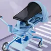 Коляски# детская коляска от 0 до 3 лет высокого обзора поглощение шока четырех колес складывание коляски может сидеть или лечь в легкую детскую коляску T240509